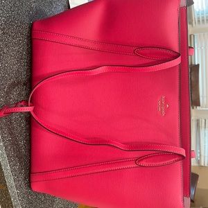 Hot pink Kate Spade tote bag